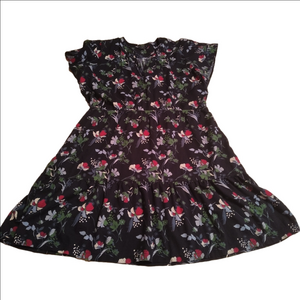 Denver Hanes flutter sleeve ruffle dress size XXL